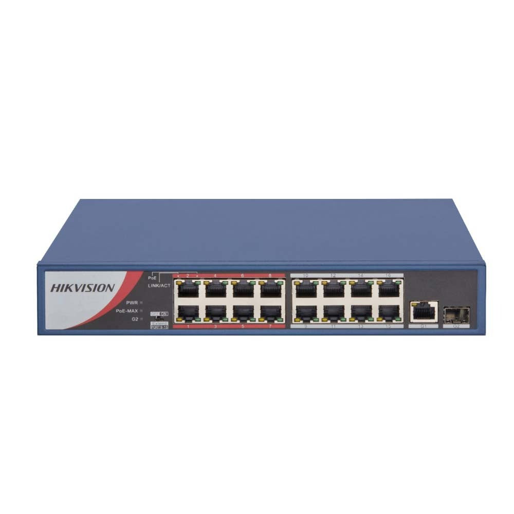 Hikvision Switch 16 port POE DS-3E0318P-E/M(B) Hikvision Switch 16 port POE DS-3E0318P-E/M(B)